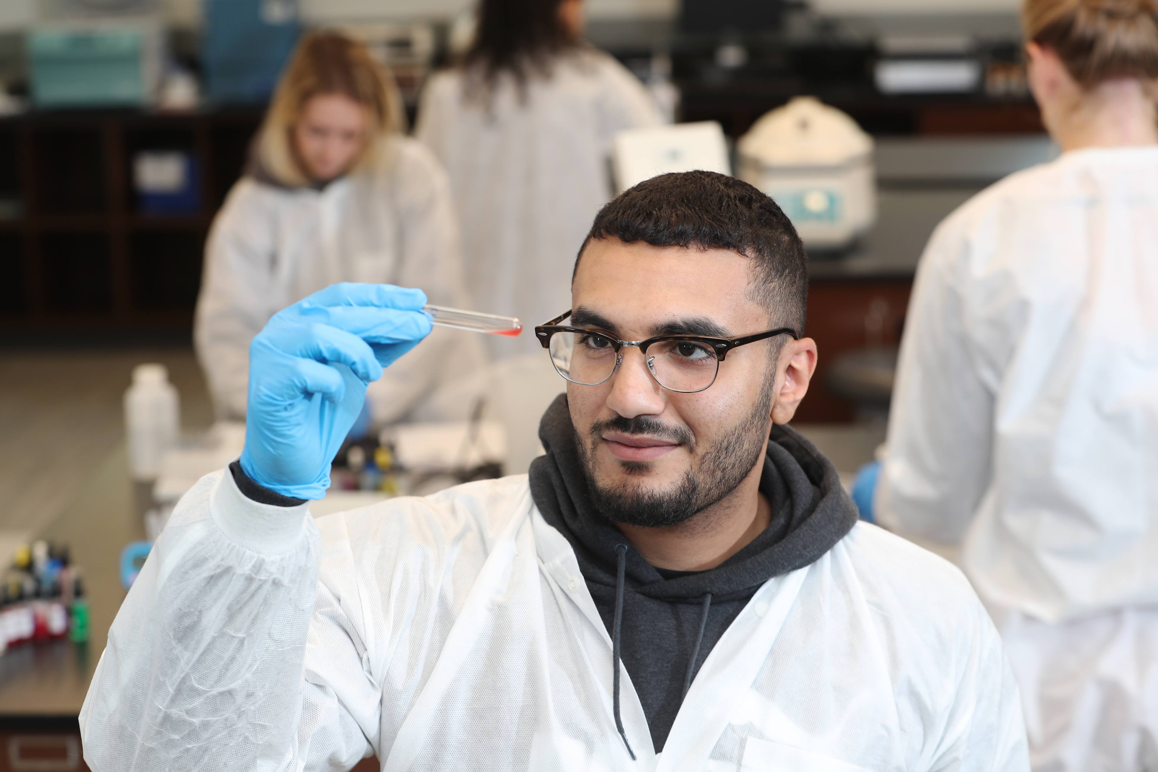 medical lab student