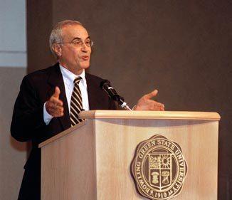 Dr. Ferrari speaking at the banquet, 2006