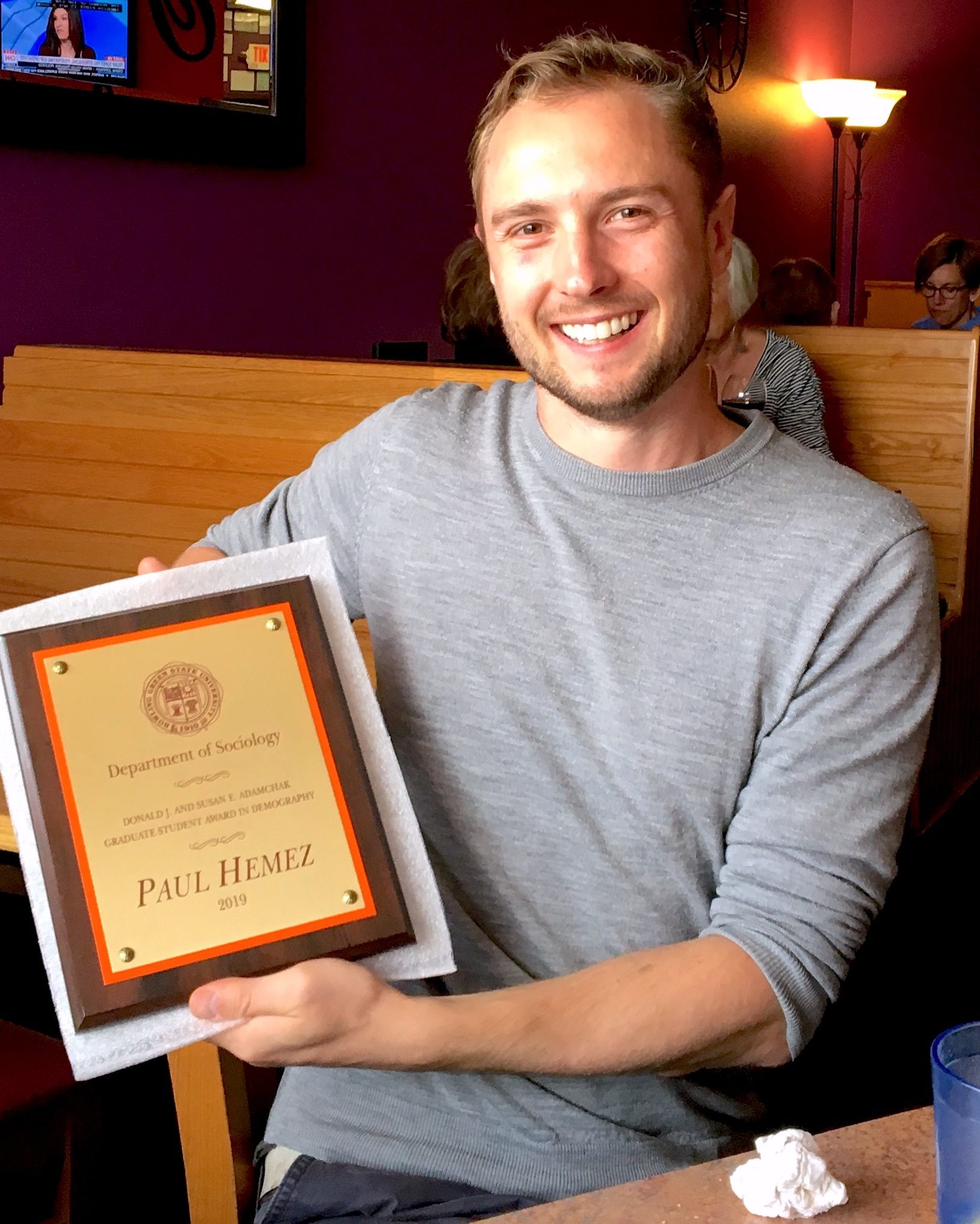 Adamchak award winner Paul Hemez