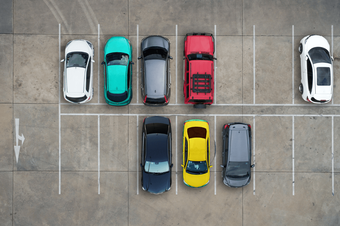 Cars in Parking lot