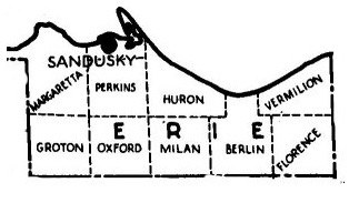 Map of Erie County Townships