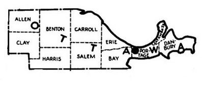Map of Ottawa County Townships