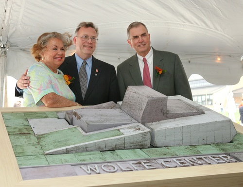 BGSU broke ground on the Wolfe Center in 2009.
