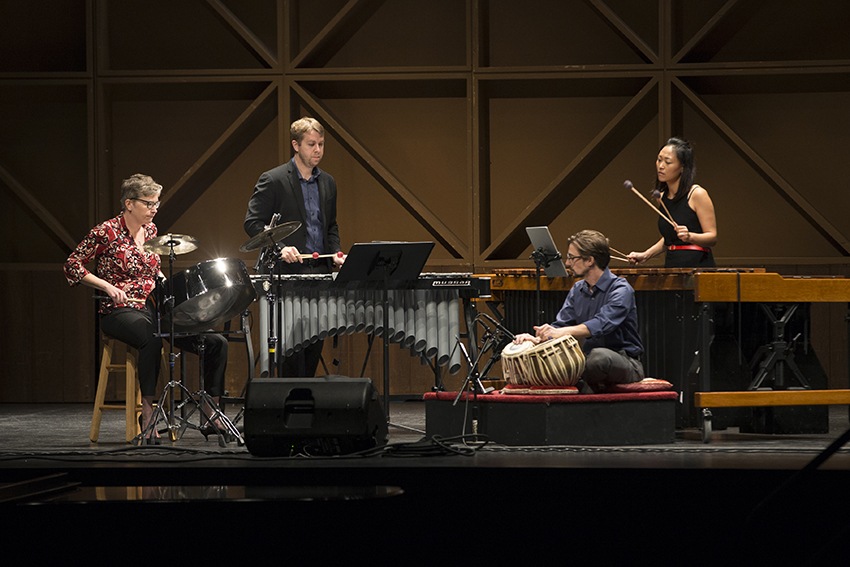 new music festival students