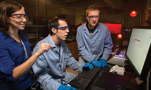 Christopher Sosnofsky (right) and Jon Mase (center)