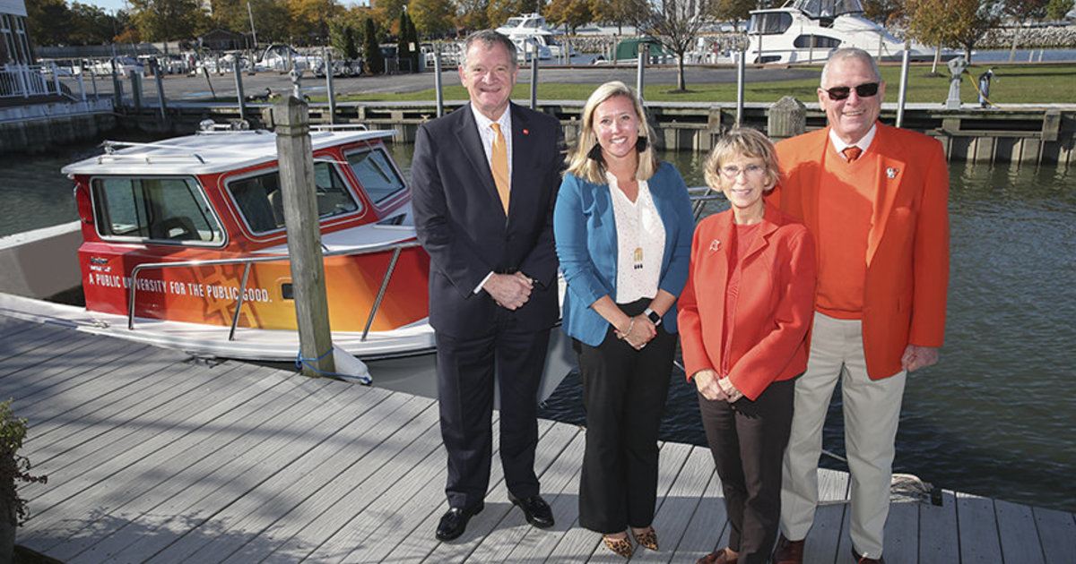 BGSU christens new research vessel, 'RV Ziggy'