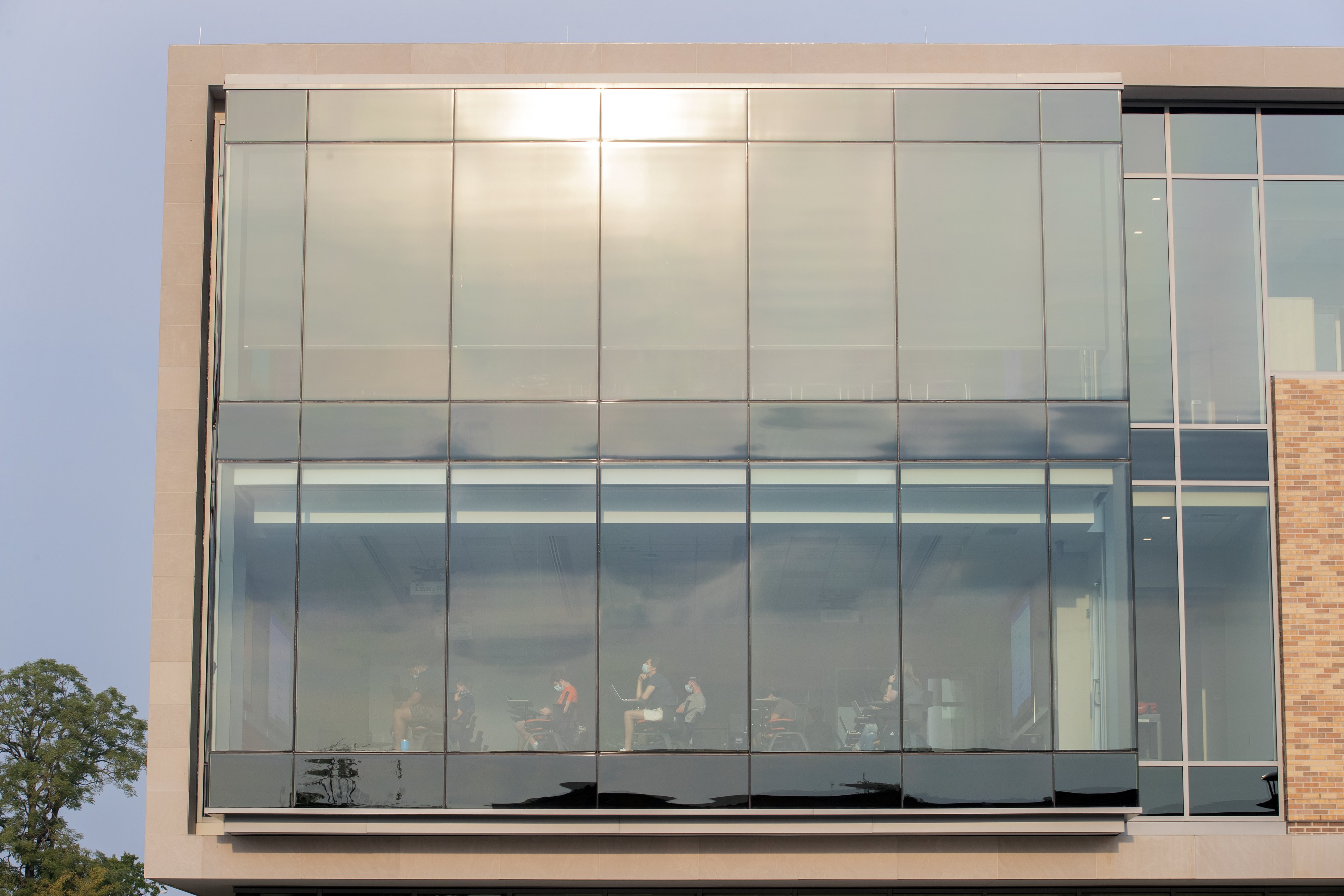 class seen outside of Maurer Center