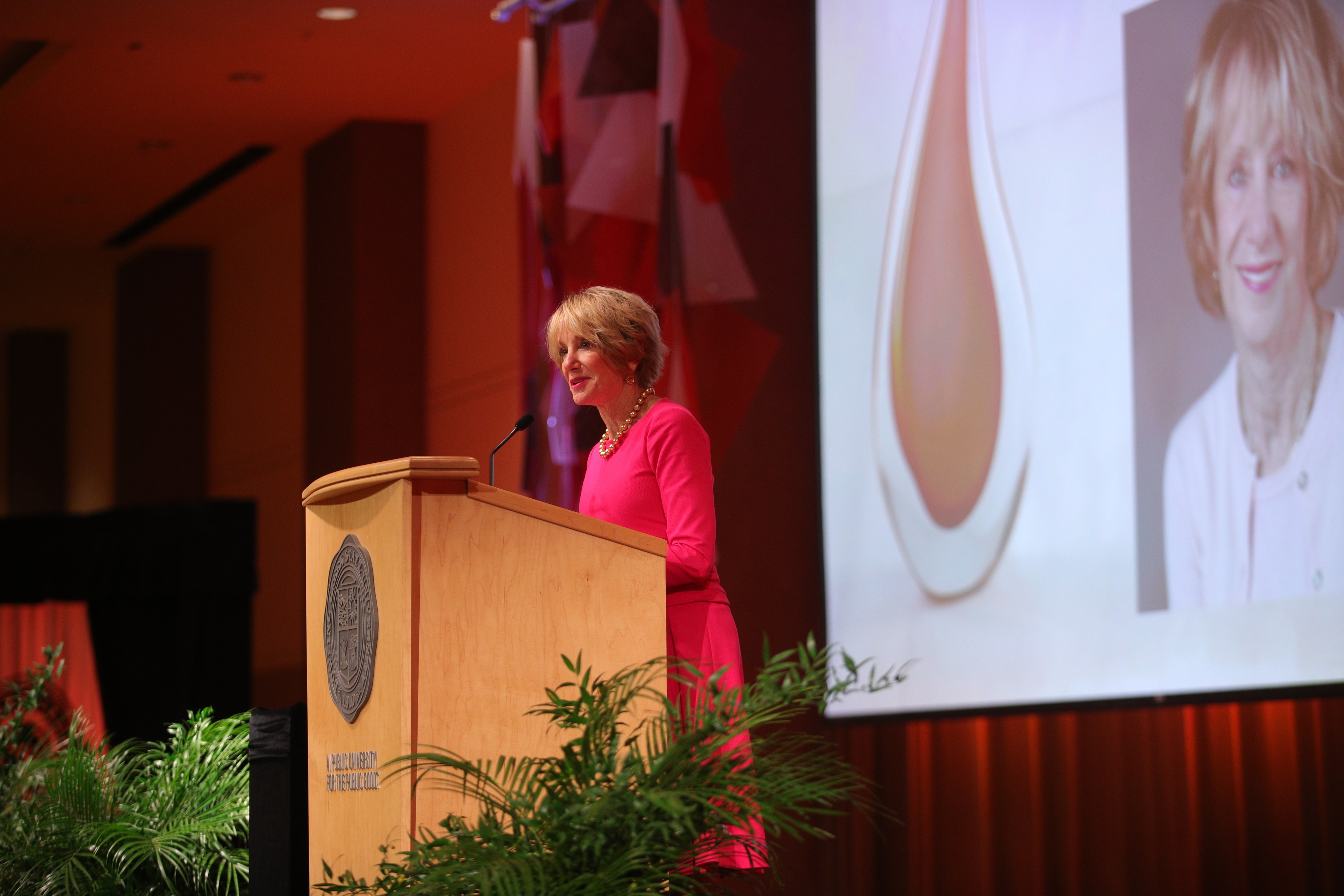 Dr. Susan Calvert Finn at the Academy of Distinguished Alumni event in 2021