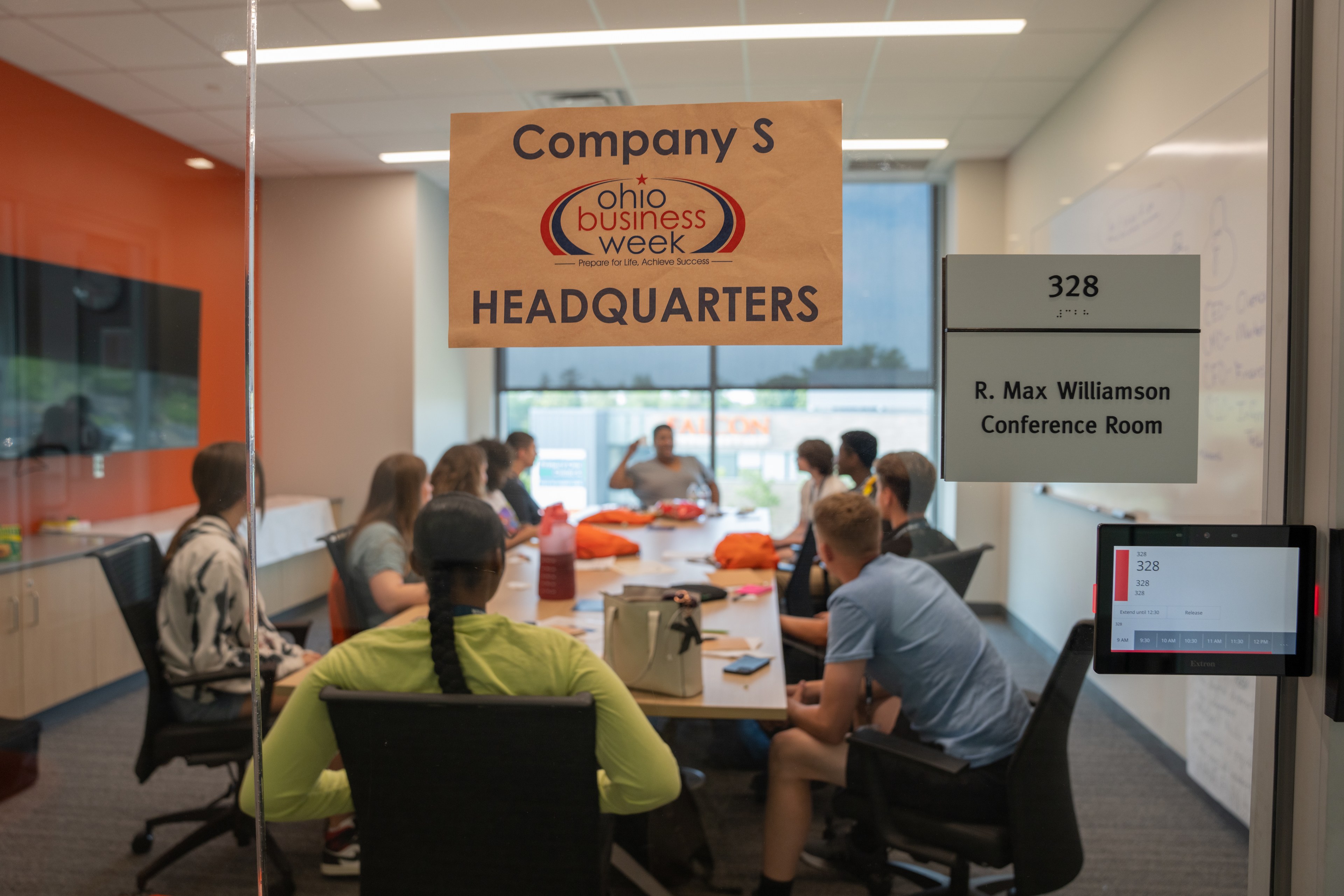 Students participated in an immersive program at the Schmidthorst College of Business during Ohio Business Week.