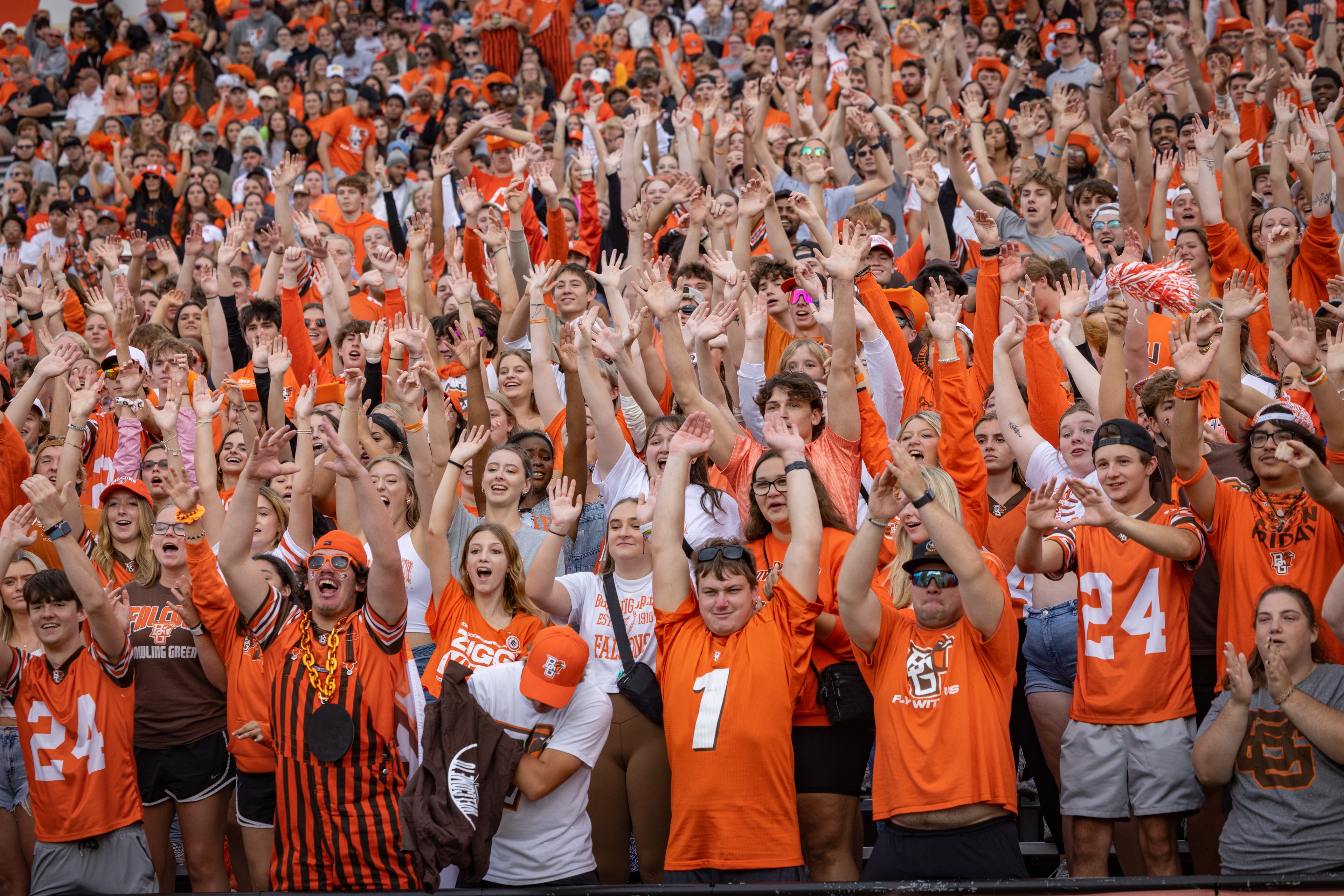 BGSU fans in the stadium