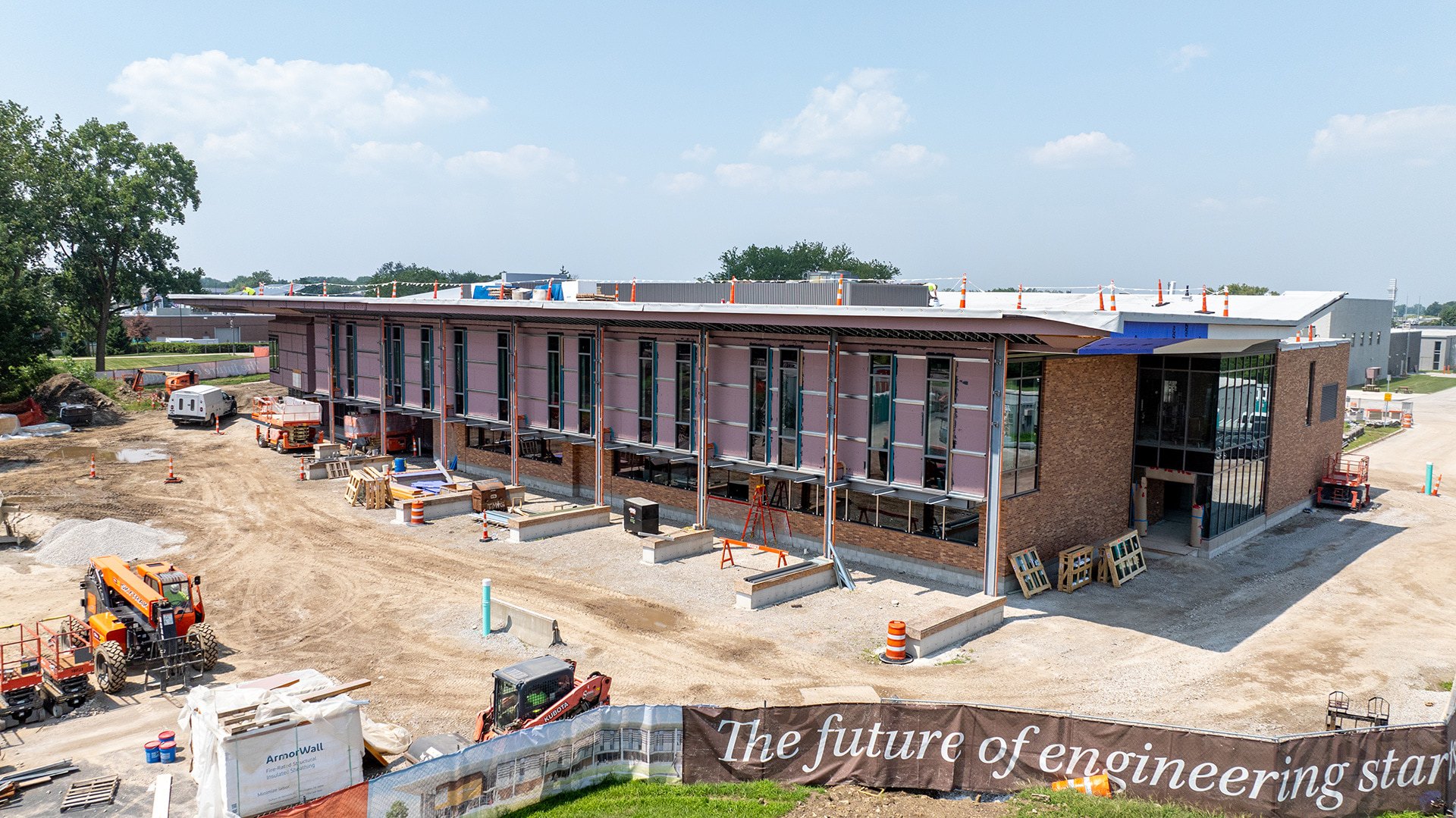 An air shot of the college of engineering and innovation