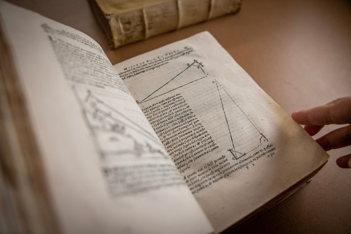 An illustration showcasing angles is shown in a book
