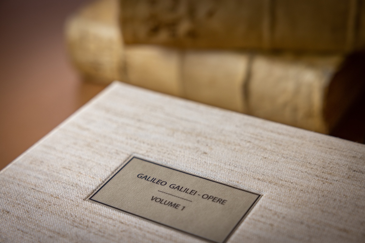 A closed book sits on a table