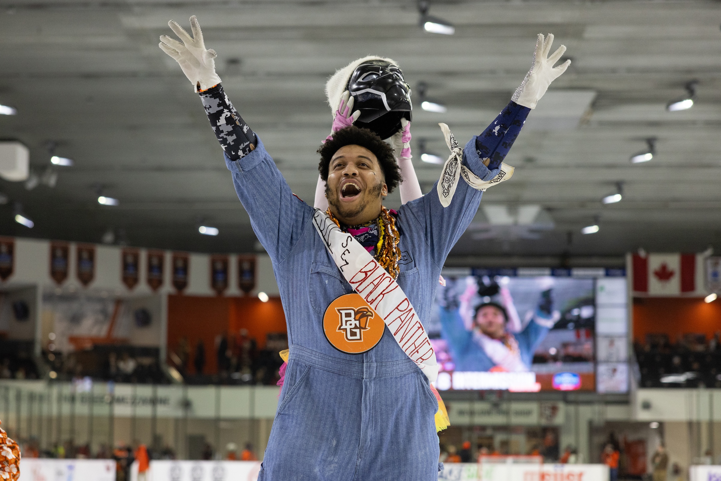 Dwayne Lawson celebrates being unmasked as a member of SICSIC.