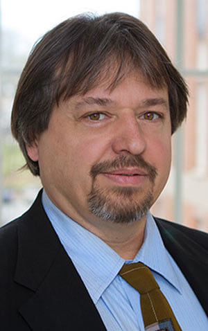 A person poses for a picture