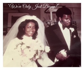 Clarence and Monet Daniels on their wedding day in 1971