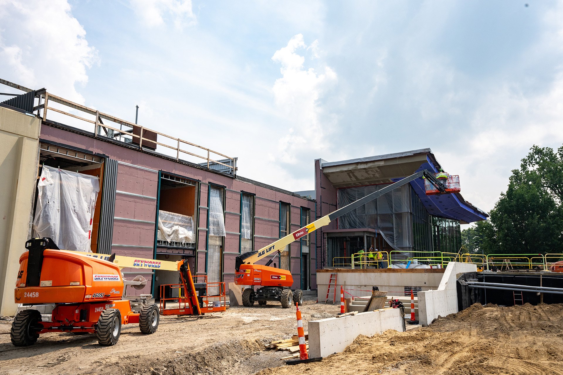 A building under construction.