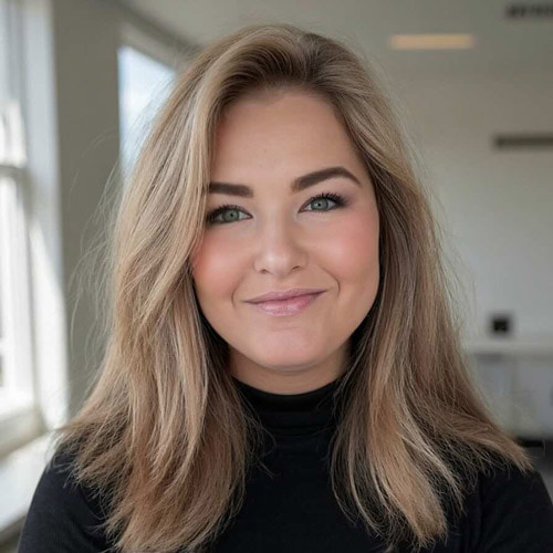 A woman poses for a picture