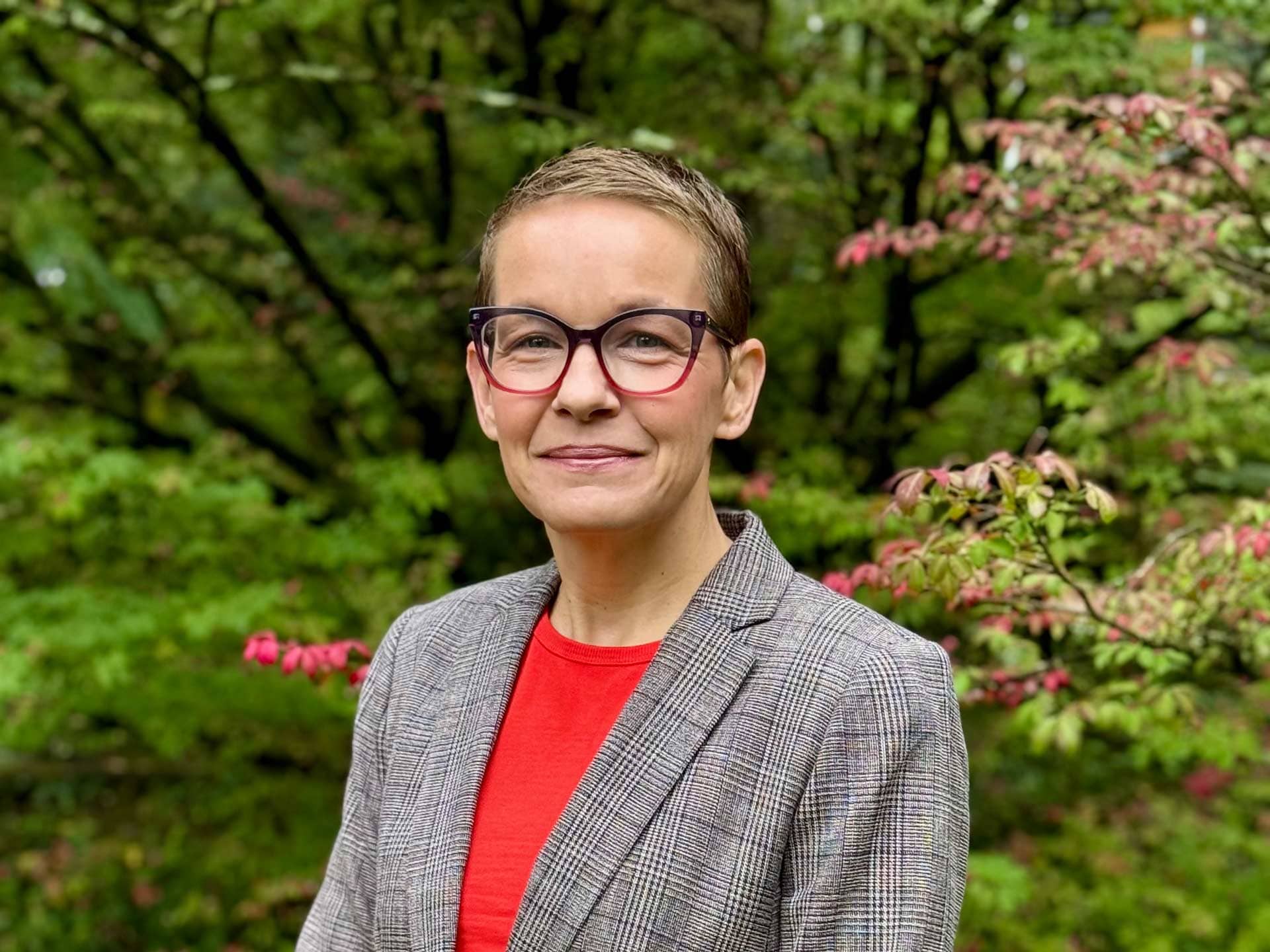 A person poses for a photo.