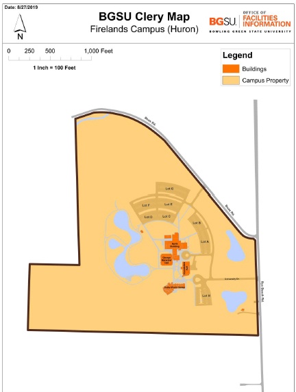 bgsu clery map firelands