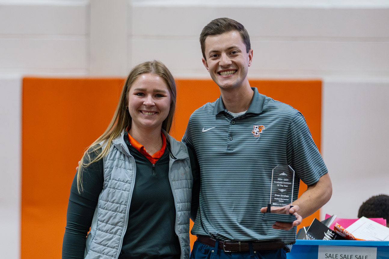 Evan Strahan with Julia Adams