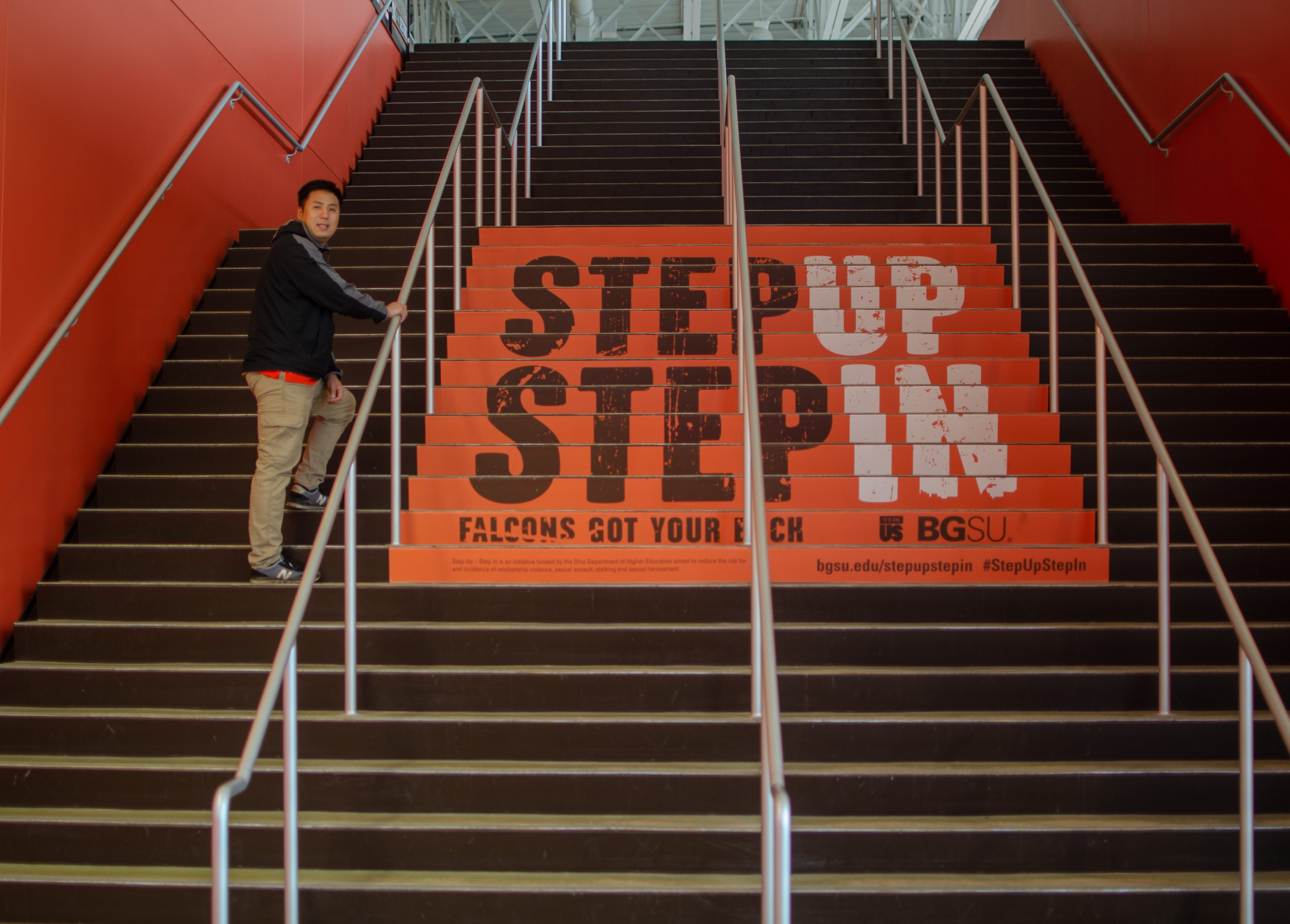 Hyunjin Lee on Stroh Center Steps