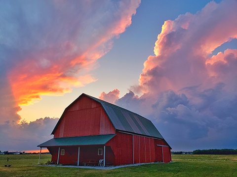 Sunset Barn