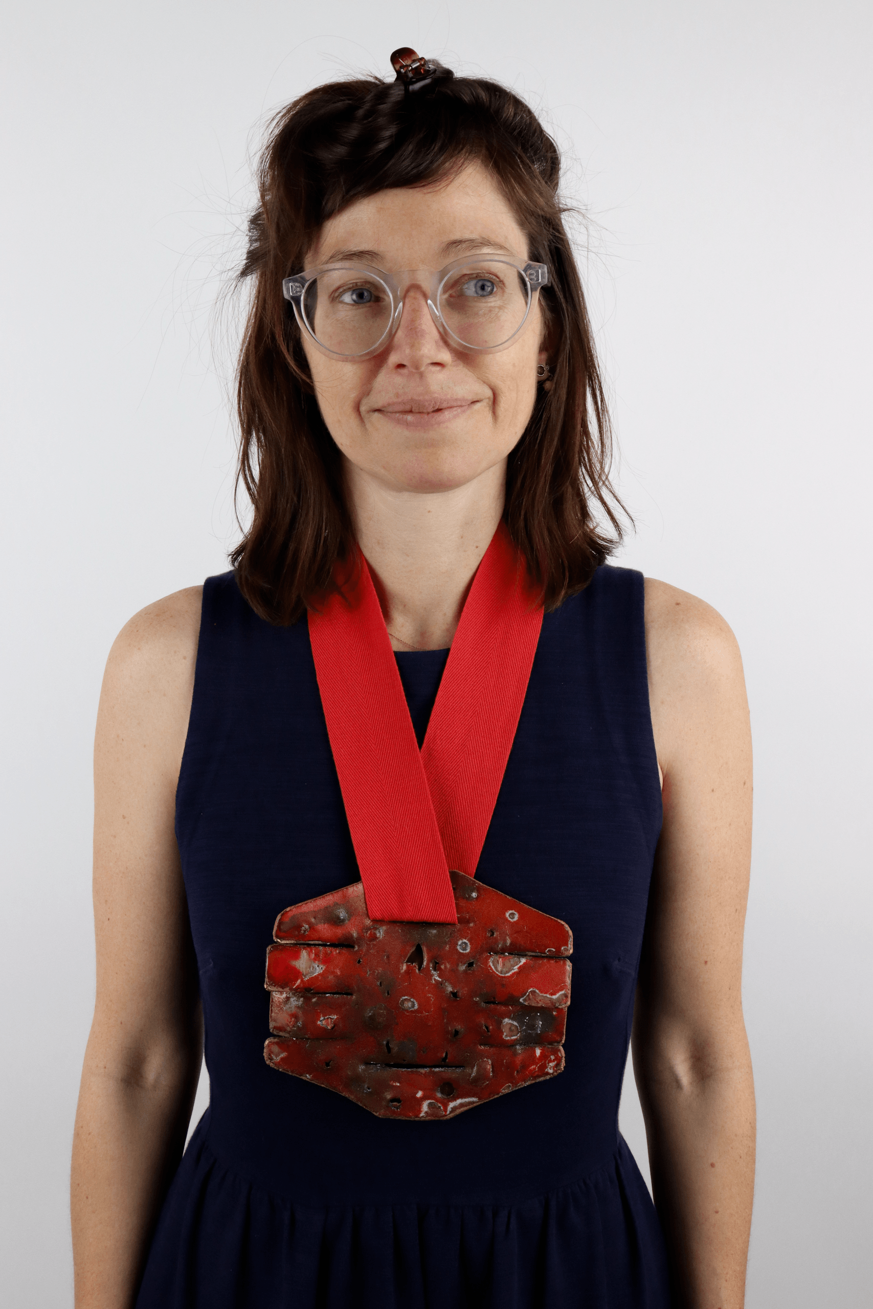 Magma, 2021 enameled & electroformed copper, cotton